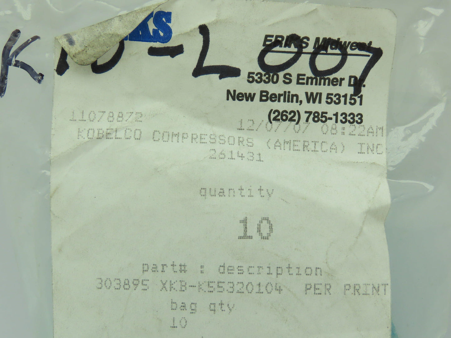 Garlock Blue-Gard Ring Flange Fiber Gasket #150 BLUE 3-3/8" OD  Lot of 10