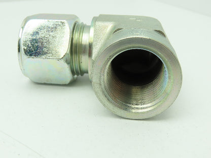 Parker P12BU 90 Deg Elbow Compression Fitting 3/4" Flareless x 3/4"FNPT LOT OF 6