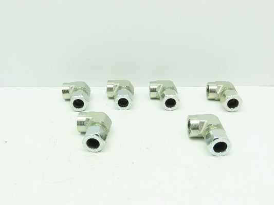 Parker P12BU 90 Deg Elbow Compression Fitting 3/4" Flareless x 3/4"FNPT LOT OF 6
