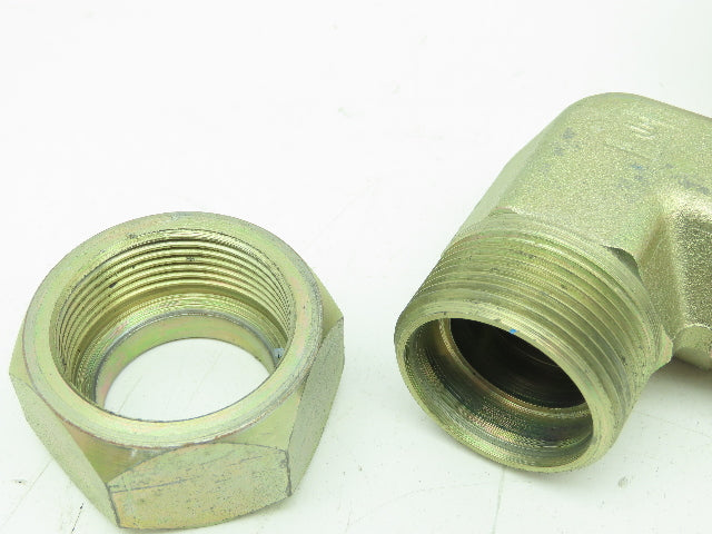Parker 20DBU 90° Elbow Compression Fitting 1-1/4" Flareless x 1-1/4" NPT Lot of2
