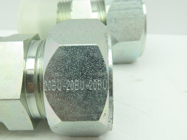 Parker 20FBU Straight Compression Fitting 1-1/4" Flareless x 1-1/4" NPT Lot of2