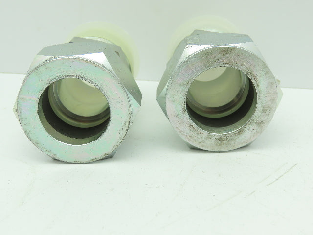 Parker 20FBU Straight Compression Fitting 1-1/4" Flareless x 1-1/4" NPT Lot of2