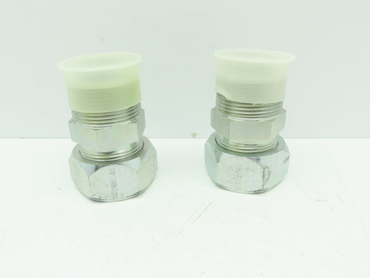 Parker 20FBU Straight Compression Fitting 1-1/4" Flareless x 1-1/4" NPT Lot of2