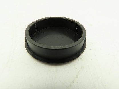 Black Plastic Round Tube Hole Plug Insert Pipe End Cap Cover Head 45mm LOT OF 85