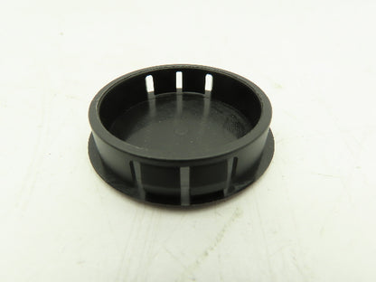 Black Plastic Round Tube Hole Plug Insert Pipe End Cap Cover Head 45mm LOT OF 85