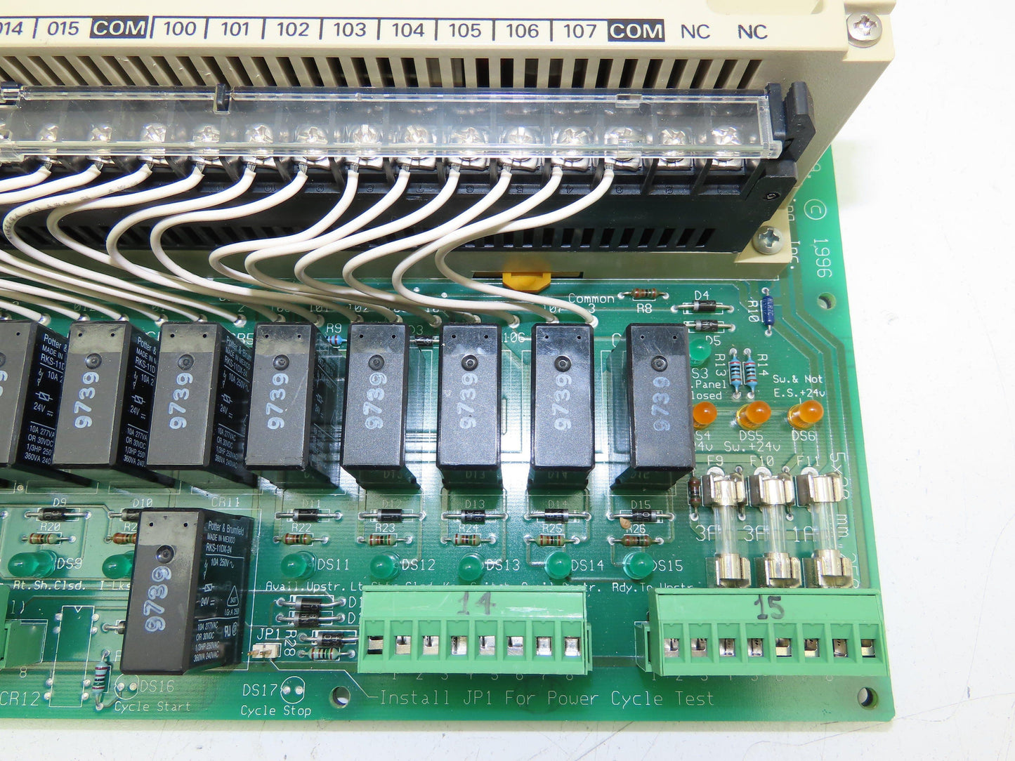 View Engineering #10000-503 Wiring Panel 8100 W/Omron SYSMAC C40H Controller