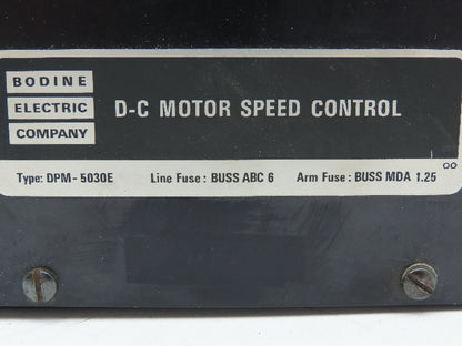 Bodine Electric Company DPM-5030E DC Motor Control