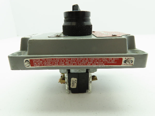 Killark Hubbell XCS-0S2A1 Control Station Cover Selector Switch 2-Pos OFF/ON