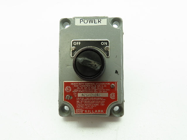 Killark Hubbell XCS-0S2A1 Control Station Cover Selector Switch 2-Pos OFF/ON