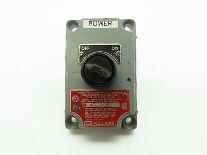 Killark Hubbell XCS-0S2A1 Control Station Cover Selector Switch 2-Pos OFF/ON
