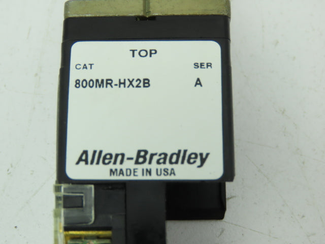 Allen Bradley 800MR-HH2BLAK/C Series C 2-Position Black Selector Switch
