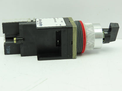 Allen Bradley 800MR-HH2BLAK/C Series C 2-Position Black Selector Switch
