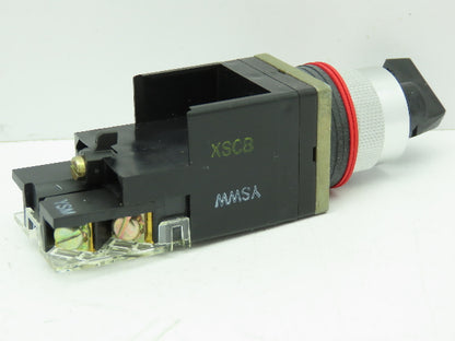 Allen Bradley 800MR-HH2BLAK/C Series C 2-Position Black Selector Switch