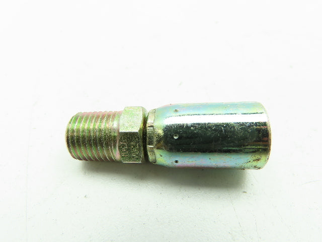 Eaton 05E-104 Coll-O-Crimp Male Rigid Fitting 5/16" Hose ID x 1/4" NPT  LOT OF 5