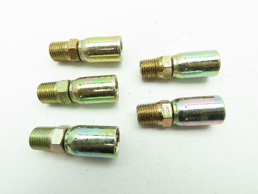 Eaton 05E-104 Coll-O-Crimp Male Rigid Fitting 5/16" Hose ID x 1/4" NPT  LOT OF 5