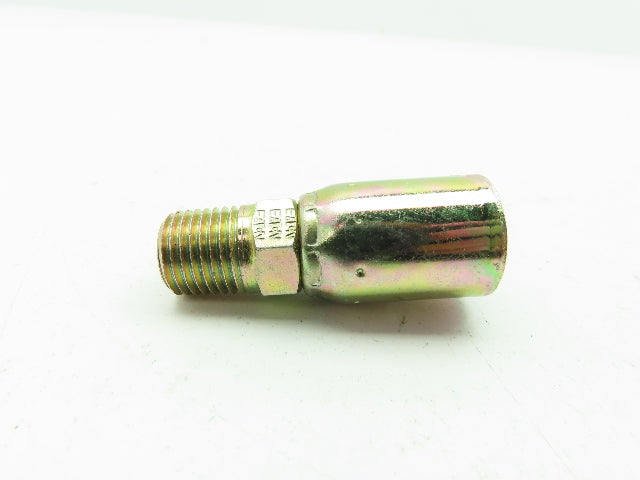 Eaton 06E-104 Coll-O-Crimp Male Rigid Fitting 3/8" Hose ID x 1/4" NPT  LOT OF 5