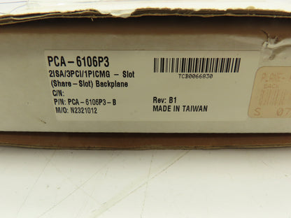 Advantech 2ISA/3PCI/1PICMG, TCB0066830, PC-BUS BACKPLATE