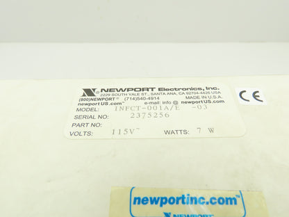 Newport  INFCT-001A/E -03 PROGRAMMABLE DIGITAL
THERMOCOUPLE CONTROLLER