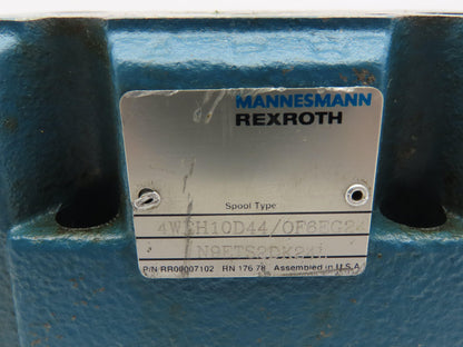 Rexroth 4WEH10D44 Hydraulic Spool Valve 4WEH10D44/OF6EG24N9ETS2DK24L Type D