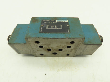 Rexroth Z2FS 10-5-31/V Hydraulic Throttle/Check Sandwich Valve Z2FS 10  LOT OF 2
