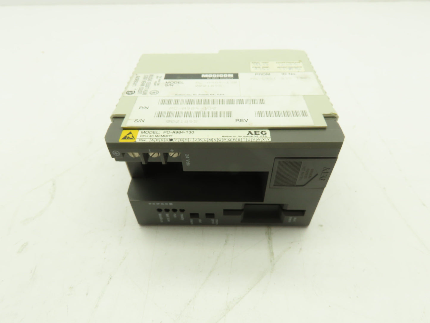 AEG Modicon PC-A984-130 CPU Module 24 VDC