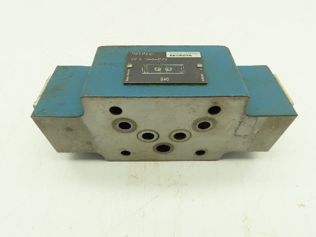 Rexroth Z2FS 10-5-31/V Hydraulic Throttle/Check Sandwich Valve Z2FS 10