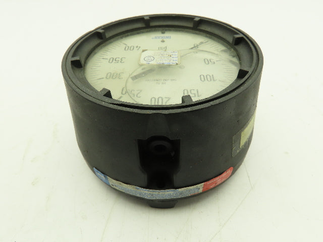 Wika 4" Pressure Gauge Liquid Filled 0-400 PSI 316 SS Tube and Connection