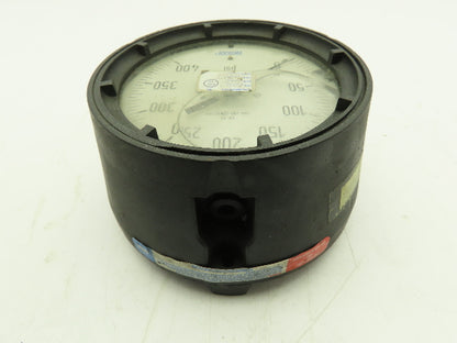 Wika 4" Pressure Gauge Liquid Filled 0-400 PSI 316 SS Tube and Connection