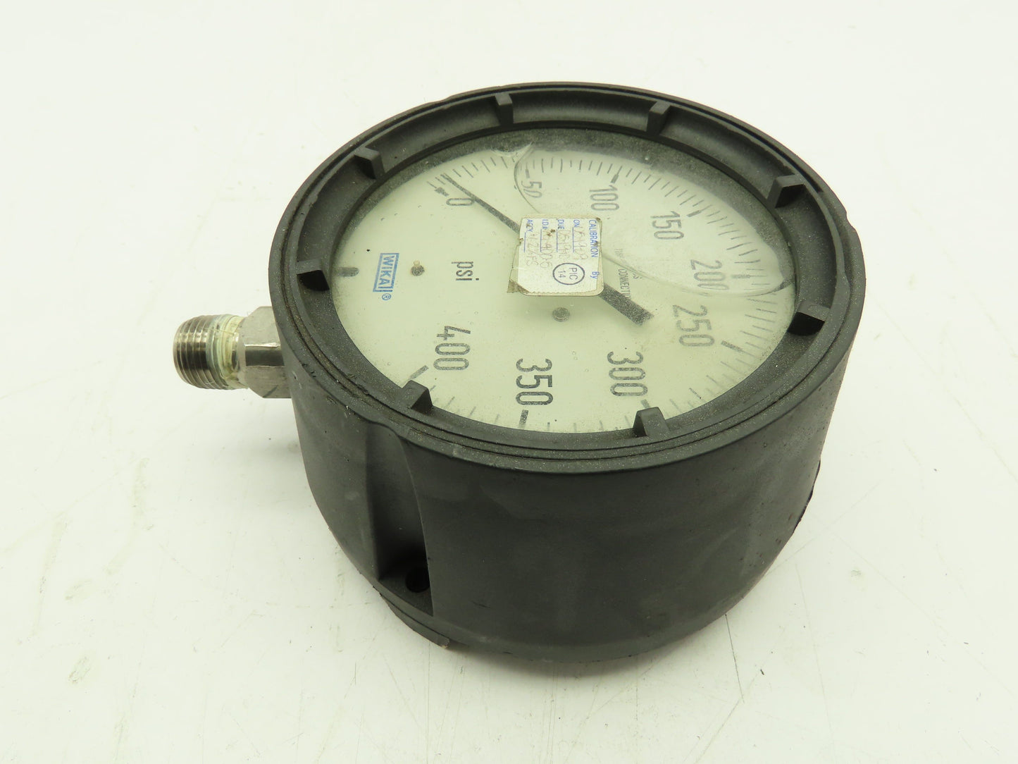Wika 4" Pressure Gauge Liquid Filled 0-400 PSI 316 SS Tube and Connection