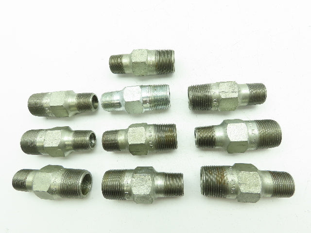 ORD Steel Concentric Swage Hex Nipple Fitting 1"x 3/4" Extra Heavy LOT OF 10