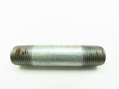 Galvanized Steel Pipe Nipple 1/2"x 3-1/2" NPT Male SCH 40  LOT OF 18