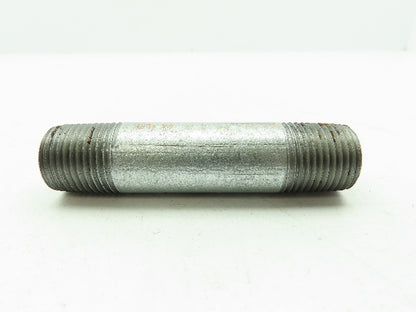Galvanized Steel Pipe Nipple 1/2"x 3-1/2" NPT Male SCH 40  LOT OF 18