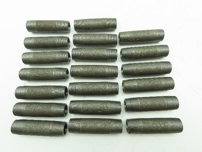 Black Steel Pipe Fitting Nipple 1/2"x 3" NPT Male SCH 80  LOT OF 20
