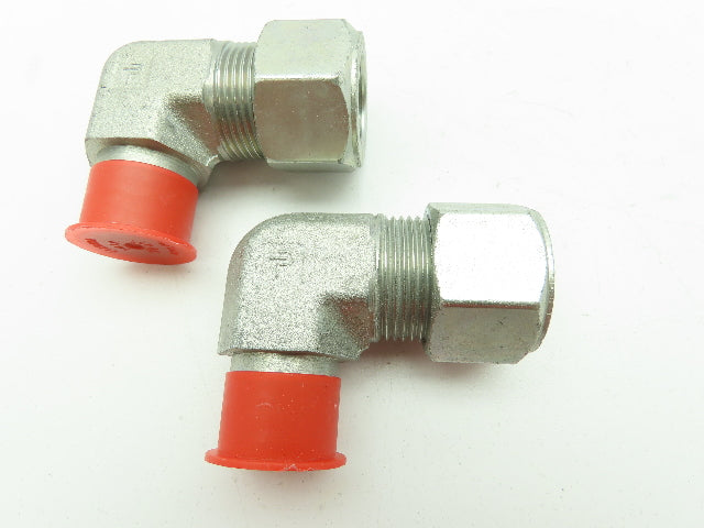 Parker 16-12 CBU-S Ferulok Steel 90 Deg Male Elbow 1" Tube x 3/4" NPT  LOT OF 2