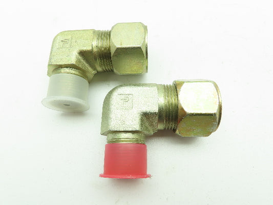 Parker 16-12 CBU-S Ferulok Steel 90 Deg Male Elbow 1" Tube x 3/4" NPT  LOT OF 2