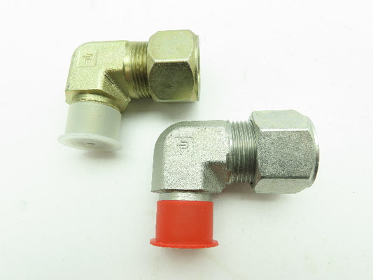 Parker 16-12 CBU-S Ferulok Steel 90 Deg Male Elbow 1" Tube x 3/4" NPT  LOT OF 2