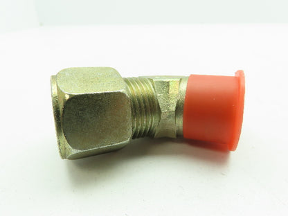 Parker 12 VBU-S Ferulok Flareless 45 Deg Male Elbow 3/4" Tube x 3/4" NPT LOT OF2