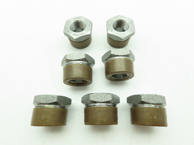 PTR-S Steel Pipe Thread Reducer Tube Fitting Adaptor 1-1/4"x 3/4" NPTF LOT OF 7