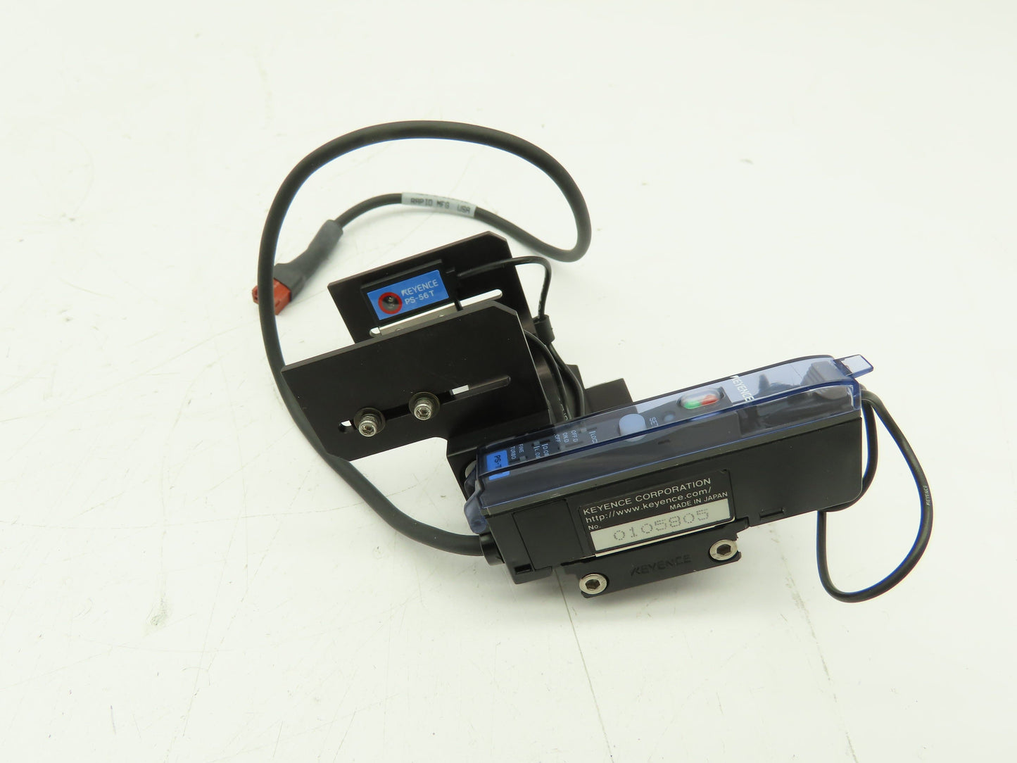Keyence PS-T1 One-Touch Cal. Separate Amplifier Photoelectric Sensor W/ PS-56T