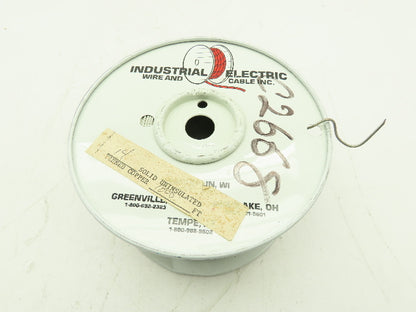 Industrial Electric 14 Ga Solid Uninsulated Tinned Coper Wire Partial 1000' Roll