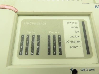 Modicon 110 CPU 311 01 MICRO CPU AC PS AC I/O 115V Controller