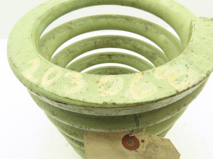 Heavy Duty Steel Isolation Reactor Coil Spring Flat Mount 8"OD 9.5"L Light GREEN