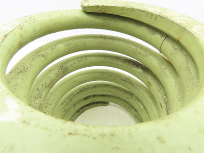 Heavy Duty Steel Isolation Reactor Coil Spring Flat Mount 8"OD 9.5"L Light GREEN