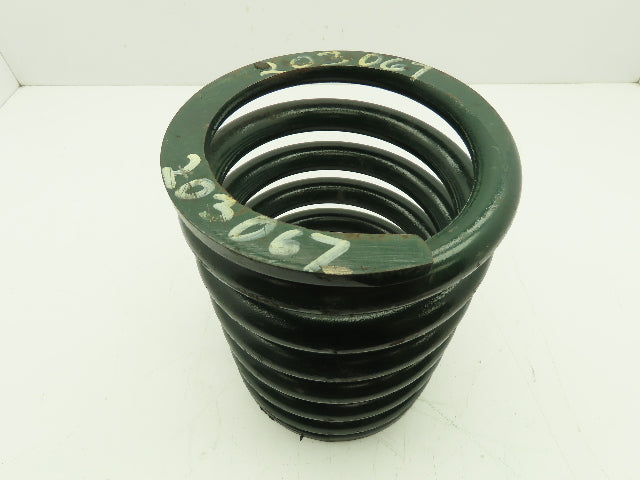 Heavy Duty Steel Vibration Isolation Reactor Coil Spring Flat Mount 7"x 9" GREEN