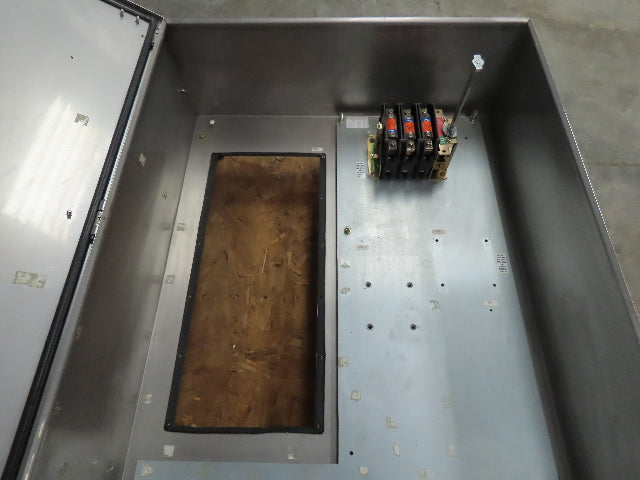Rittal AE 1016, 32x40x12 SS Electrical Enclosure W/ 100A 600V Fused Disconnect
