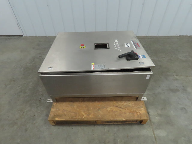 Rittal AE 1016, 32x40x12 SS Electrical Enclosure W/ 100A 600V Fused Disconnect