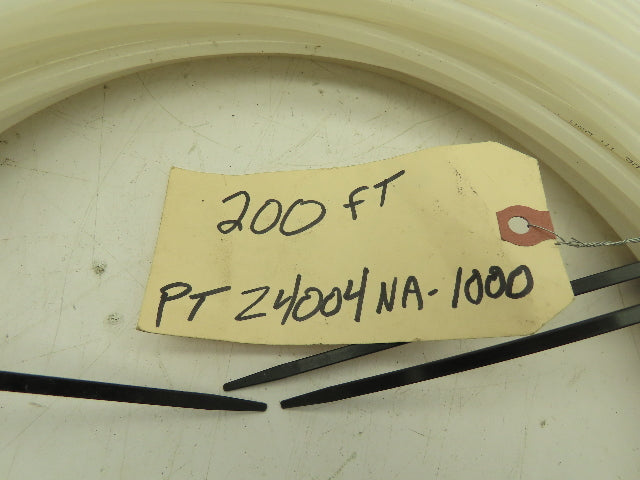 Eaton PT24004NA Polyethylene LLDPE Clear Plastic Tubing 0.25" x 0.12"  200' Roll