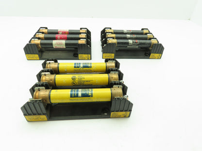 R60030-3COR Buss Fuse Block Holder 3-Pole 30A 600V Class R w/Fuses LOT OF 3