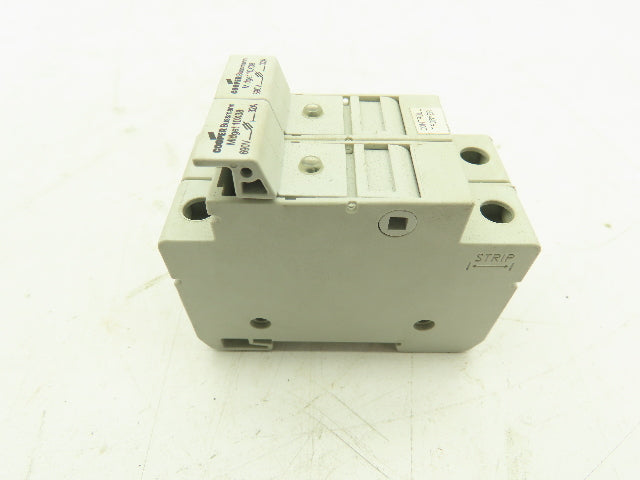 Cooper Bussmann CHM 10X38 Midget Fuse Holder IEC 2-Pole 30A/32A w/Fuses LOT OF 3