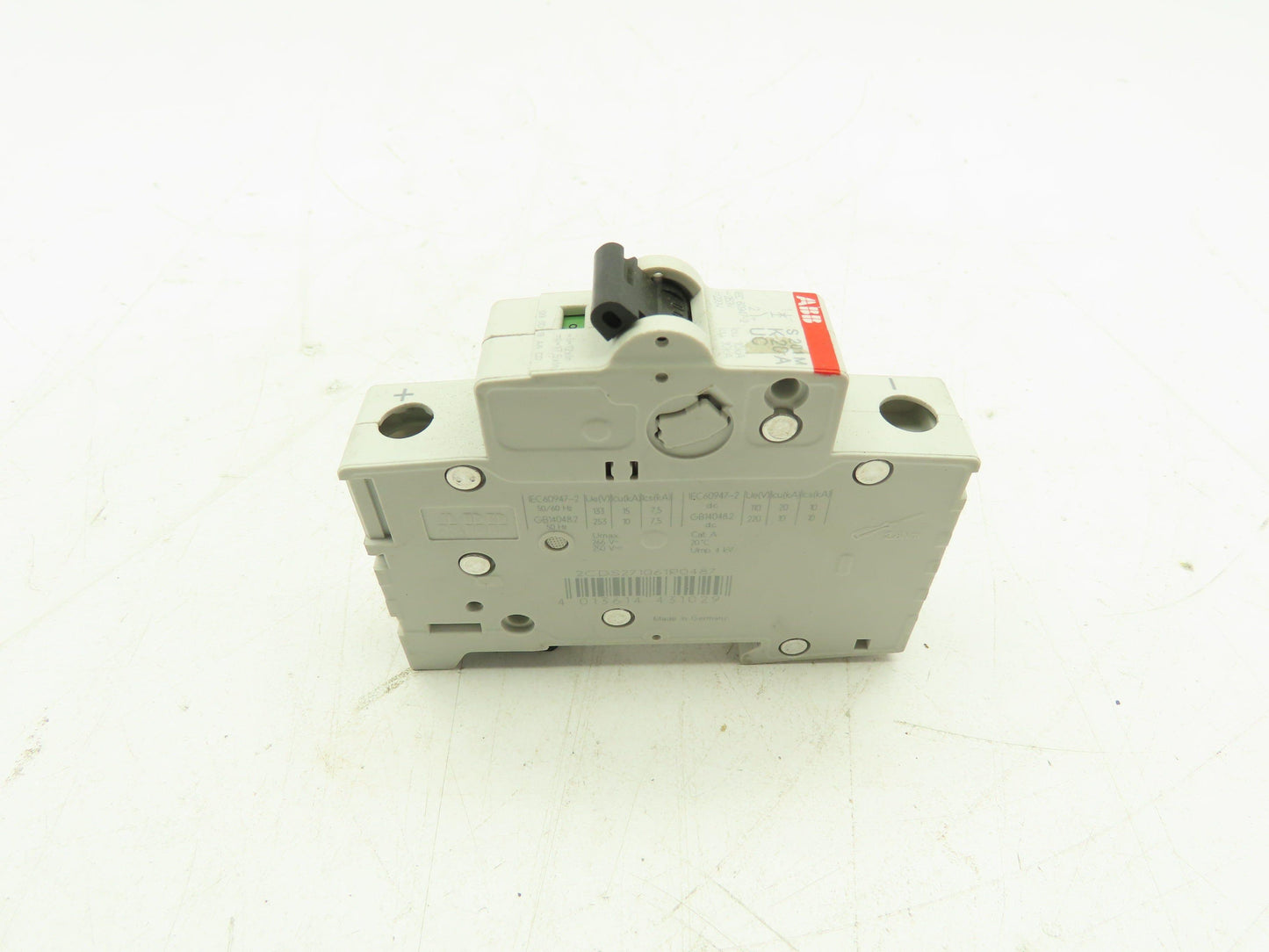ABB S201M K 20A Mini Circuit Breaker 1-Pole 20 Amp 220V S200 K Curve  LOT OF 2